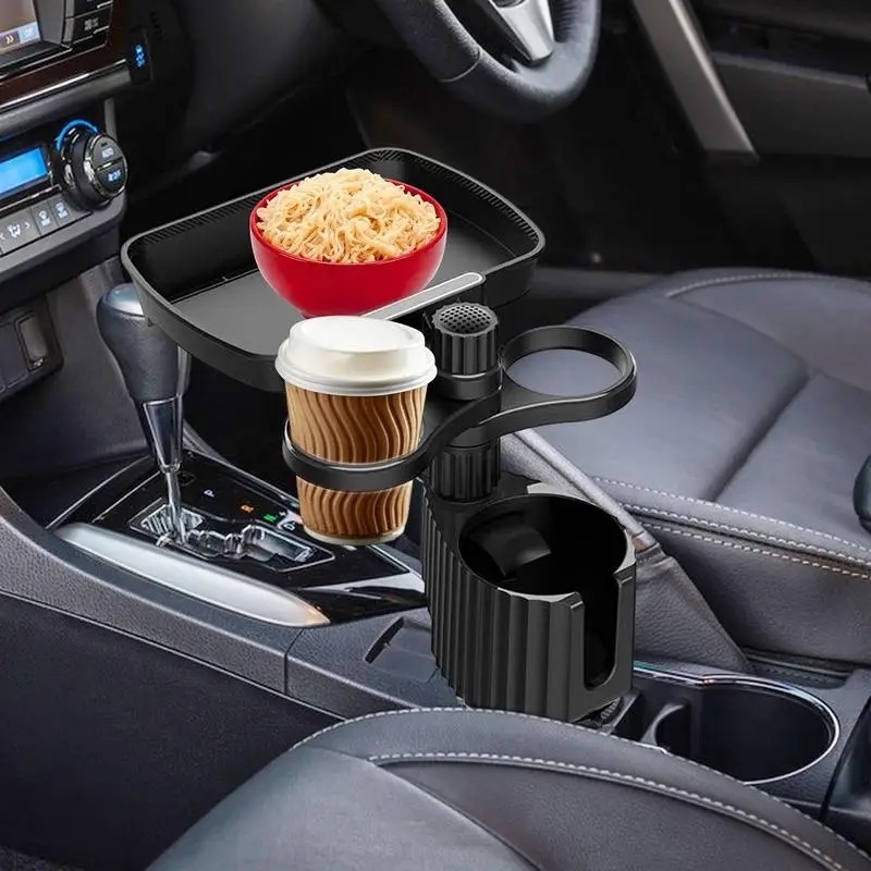 automobilinis puodelio laikiklis su pasukamu pagrindu 360 laipsnių reguliuojamas automobilinis puodelio laikiklis Maisto dėklas Organizuotas gėrimų laikiklis automobilių prieigoms Nuotrauka 3