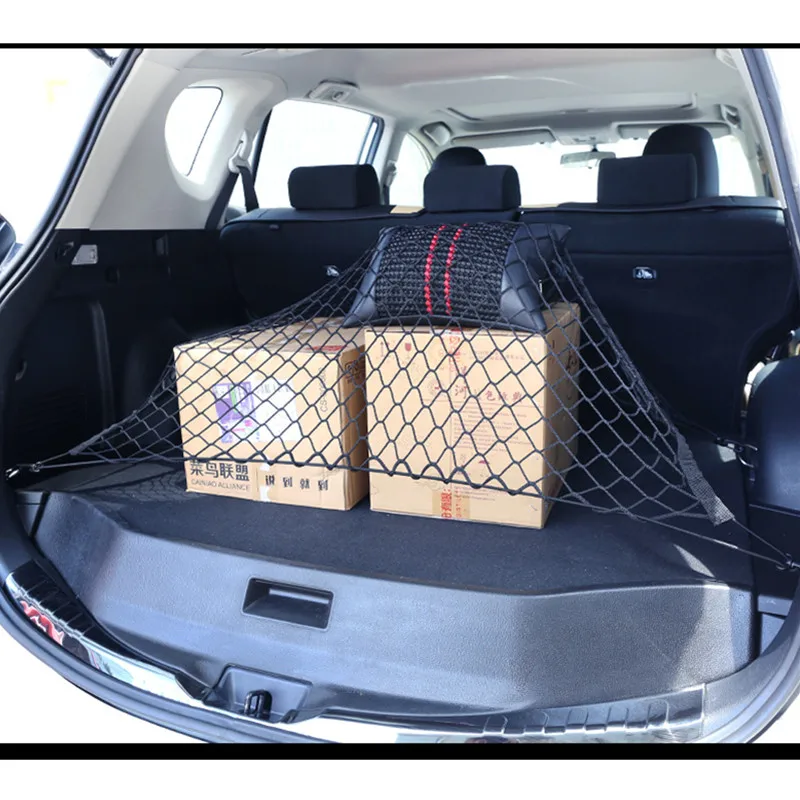 Automobilio bagažinė Nailono elastinis tinklelis Krovinių tinklas Bagažo saugykla Kišeninis organizatorius 115x60CM Patvarus RV kemperio priekabos Furgonų priedai Nuotrauka 3