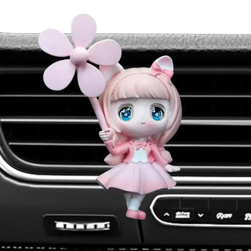 Car Cute Cartoon Animal Air Vent Clip Car Interior Decoration Car Clip Refreshener Air Charm Air Vent priedai Dekoracijos Nuotrauka 2