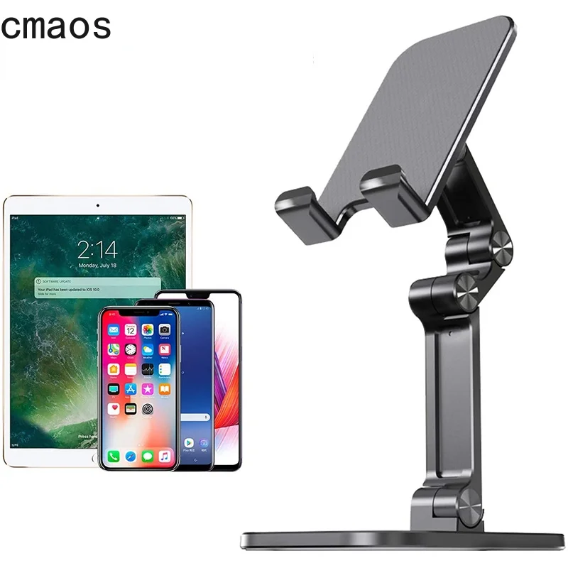 Trys skyriai Sulankstomas stalas Mobiliojo telefono laikiklis, skirtas iPhone iPad planšetinis kompiuteris Lankstus stalas Stalinis Reguliuojamas mobiliojo telefono stovas Nuotrauka 2