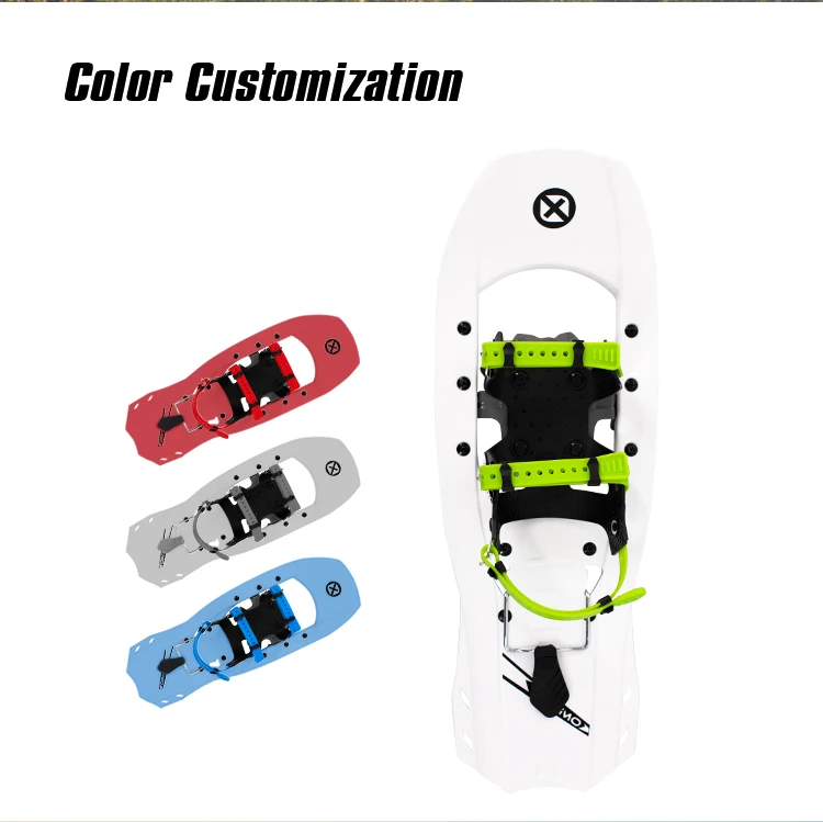 Hot Sell Light Weight Plastic Snowshoes Snowshoes with Double Hole Strap Heel Lift for Men Women Youth Nuotrauka 4