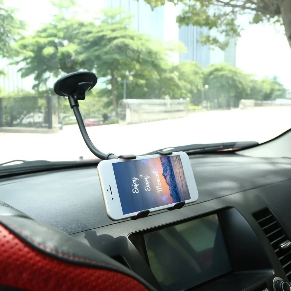 Telefonas Automobilio laikiklis 360 laipsnių sukimasis Tingus neslystantis priekinio stiklo laikiklis Stovas GPS mobiliojo telefono navigacija Universali Nuotrauka 3