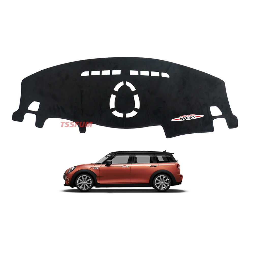 Union Jack automobilio prietaisų skydelis Anti-glare kilimėlių dangtelis Mini Cooper S JCW F54 F55 F56 F60 R55 R56 R60 R61 Centrinės konsolės apsauga Nuotrauka 2