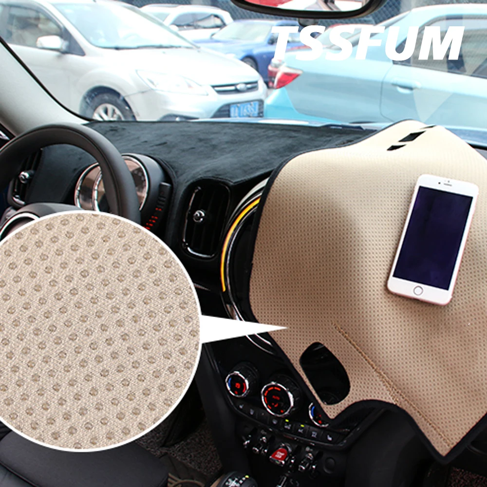 Union Jack automobilio prietaisų skydelis Anti-glare kilimėlių dangtelis Mini Cooper S JCW F54 F55 F56 F60 R55 R56 R60 R61 Centrinės konsolės apsauga Nuotrauka 5