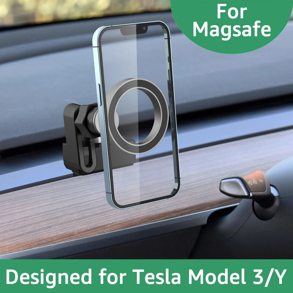 Untoom magnetinis automobilinio telefono laikiklis, skirtas Tesla Model 3 Model Y Universalus magnetas Automobilinis telefono laikiklis, skirtas iPhone 14 13 12 Pro Magsafe Nuotrauka 4