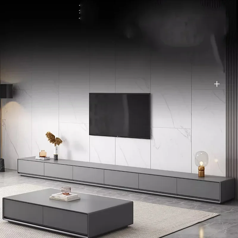 Nordic Living Room TV Spintelės grindys Nešiojama daiktadėžė Pramogų centras Stalčiai Koja Meuble televizorius Suspendu namų baldai MQ50DS Nuotrauka 0