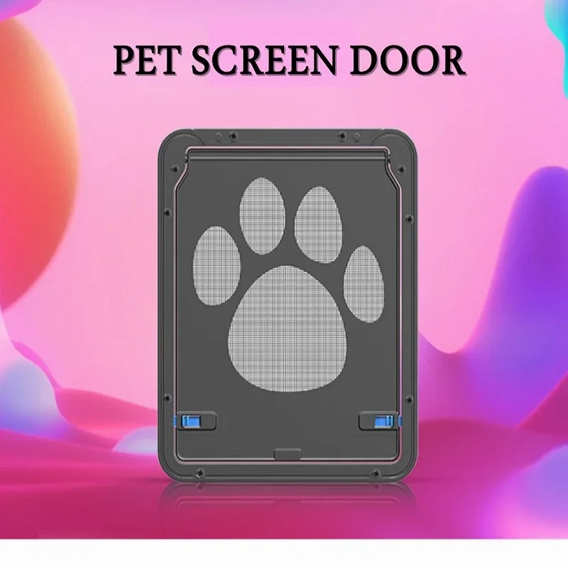 naminių gyvūnėlių durys Naujos seifas užrakinamos magnetinio ekrano durys šunims Katės Langų vartai naminiams gyvūnėliams Laisvai mada Gana raštas Lengva įdiegti Nuotrauka 5