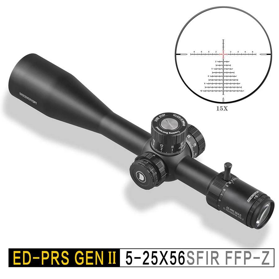 2023 New Discovery Gen II ED5-25X56 Tactical Sight Illuminated Super High Definition Shockproof First Focal Plane Imported Glass Nuotrauka 0