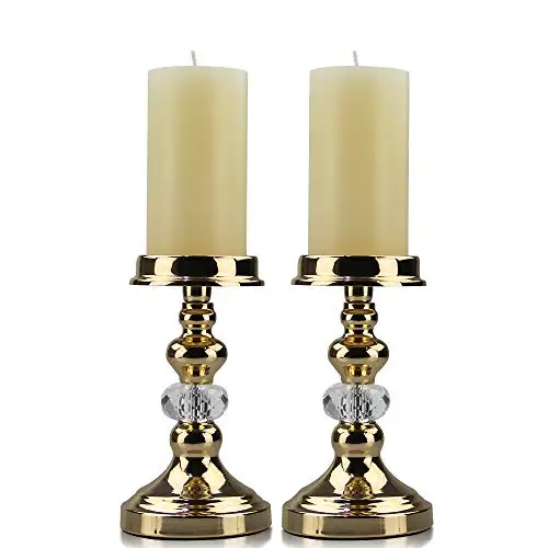 Šiaurietiško stiliaus metalinė žvakidė kolonų žvakių arbatos šviesos laikikliams ant bažnyčios votyvinio stalo Centriniai elementai Vestuvių dekoravimas Nuotrauka 1