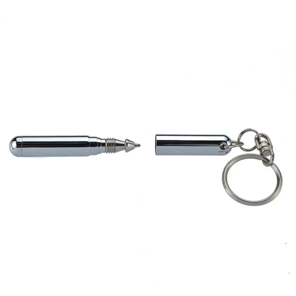 Ištraukiamas rašiklis Metalinis teleskopinis rašiklis Nerūdijančio plieno kišenės dydis Ištraukiamas tušinukas Ilgalaikis lauko reikmenys Nuotrauka 2