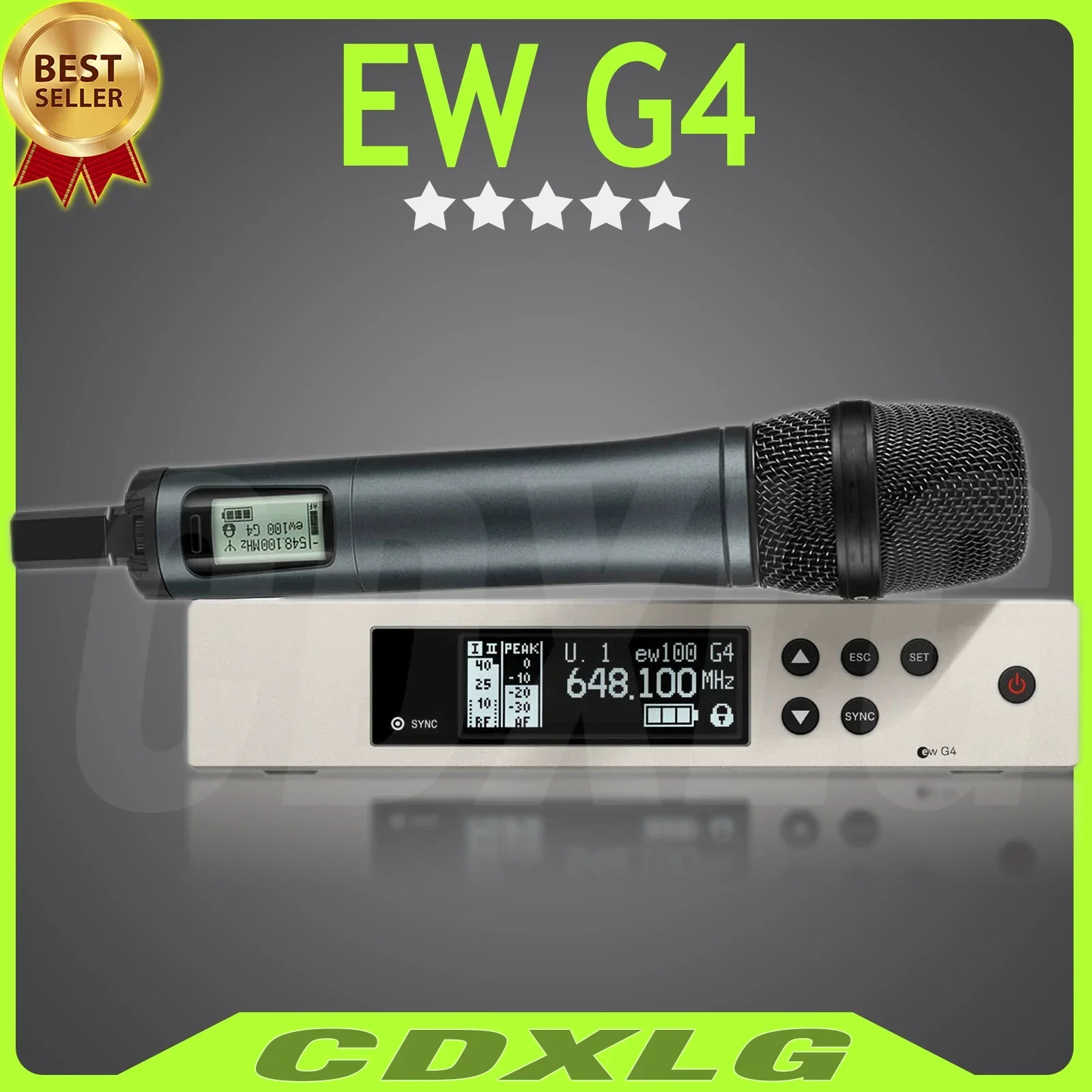 Aukščiausia kokybė!EW135 G4 Tikra įvairovė UHF belaidis mikrofonas Profesionalus metalinis rankinis scenos pasirodymas Šou vakarėlis ew100 g4 Nuotrauka 0