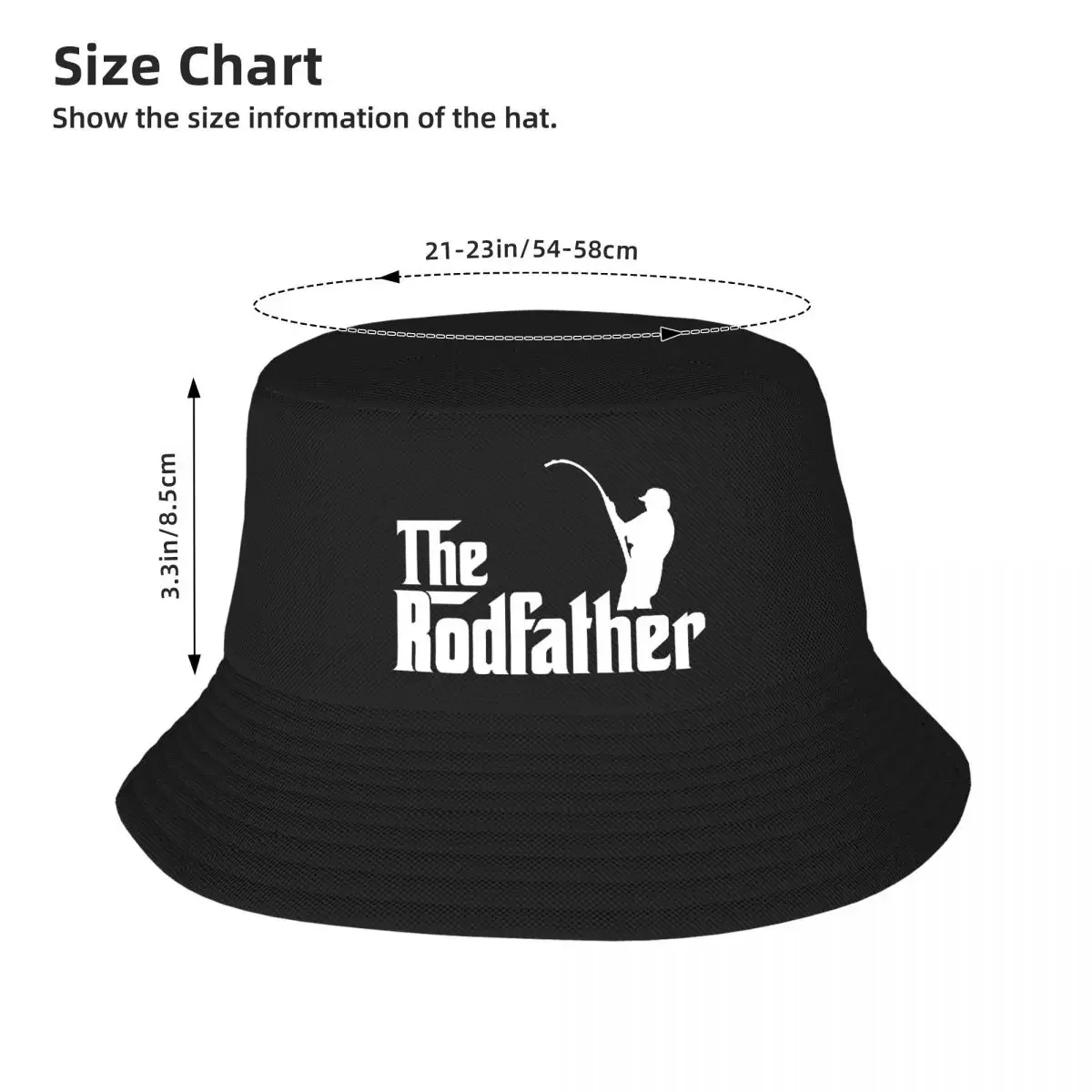 The Todfather Bucket Hats Street Fishing Hat Bob Reversible Panama Hat Outdoor Sunbonnet Beach Cap Mom Pattern Nuotrauka 3