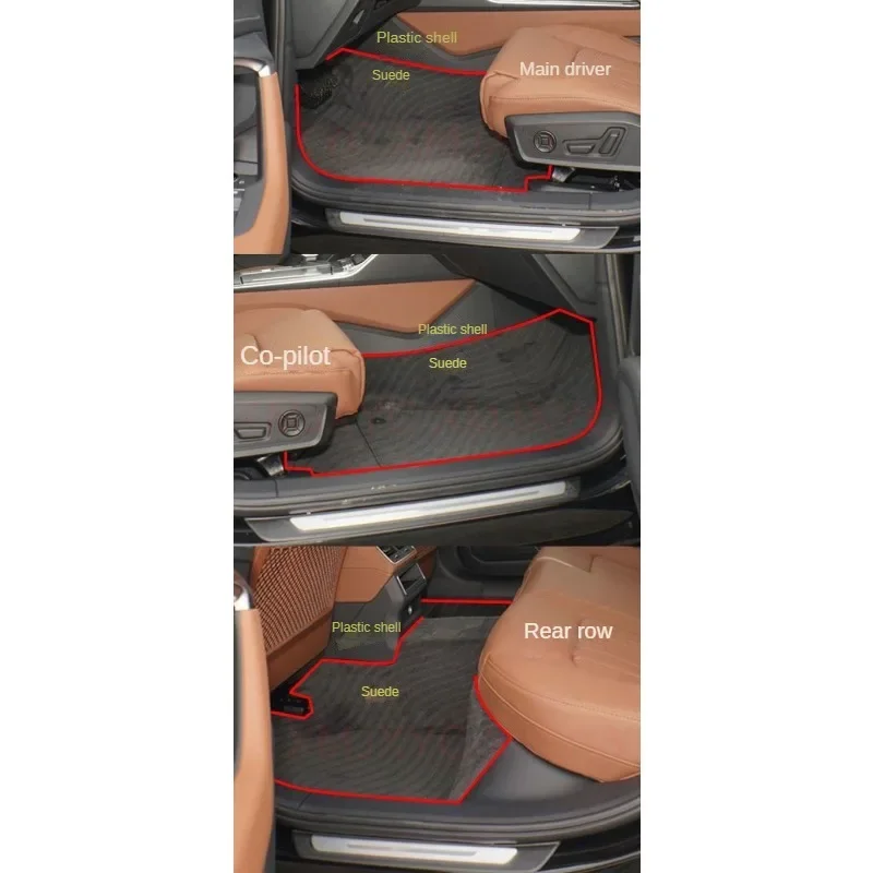 Dirbtinės odos individualūs automobilių grindų kilimėliai Cadillac CTS 2014-2019 CTS 2 durys 2011-2012 ATS 2013-2019 interjero aksesuarai Nuotrauka 1