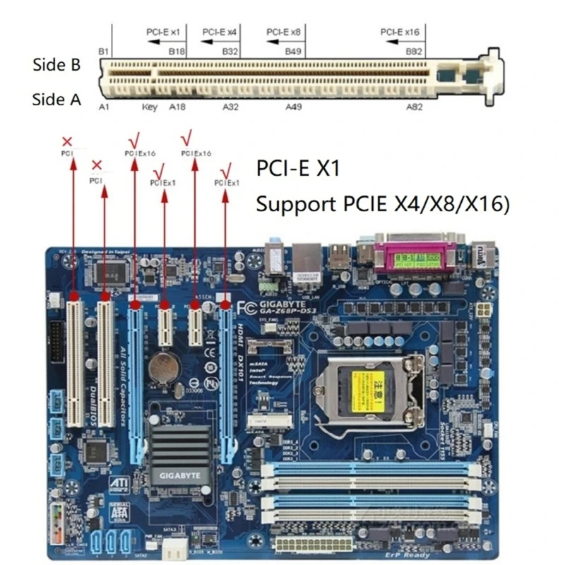 RS232 nuoseklusis prievadas COM & DB25 spausdintuvo lygiagretusis prievadas LPT į PCI-E PCI adapterio keitiklis AX99100 moschip Nuotrauka 4
