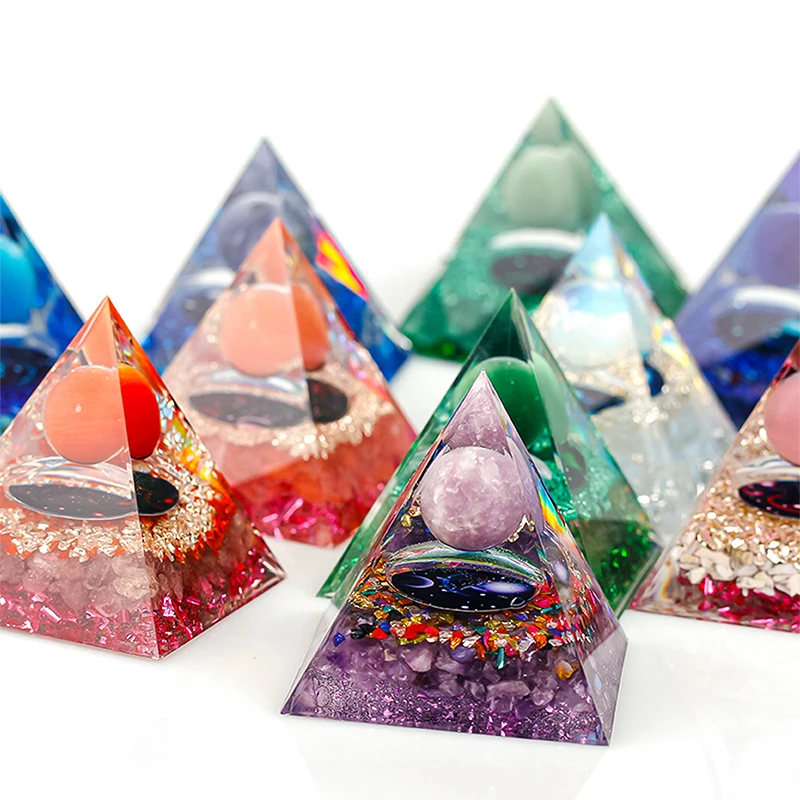 Natūralus ametistas Krištolo piramidės ornamentai Dvylika žvaigždynų Atspausdinta energija Akmens Reiki gydomieji amatai Namų stalo dekoravimas Nuotrauka 2
