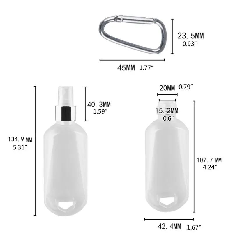 50ml plastikinis daugkartinis losjono buteliukas Kelioninis kosmetikos konteineris skaidrus dropship Nuotrauka 5