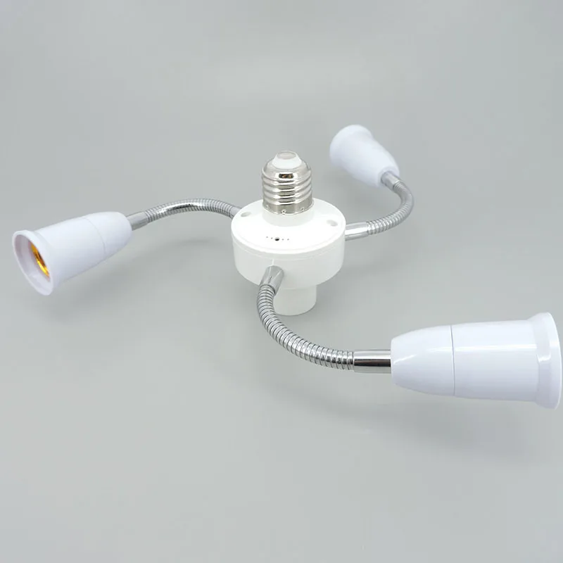 Reguliuojamas nuo 1 E27 iki 3 4 5 6 Būdas E27 lemputė Pagrindo laikiklis Lizdo skirstytuvas Gooseneck LED keitiklio prailginimo žarnos maitinimo adapteris Nuotrauka 2