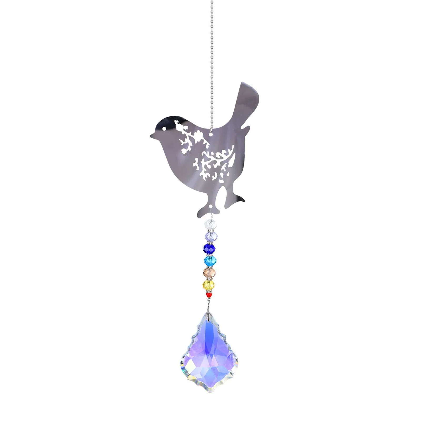 Bird Modern Pendant Charm Suncatcher Car Crystal Rainbow Decoration & Hangs Belle ornament Nuotrauka 1