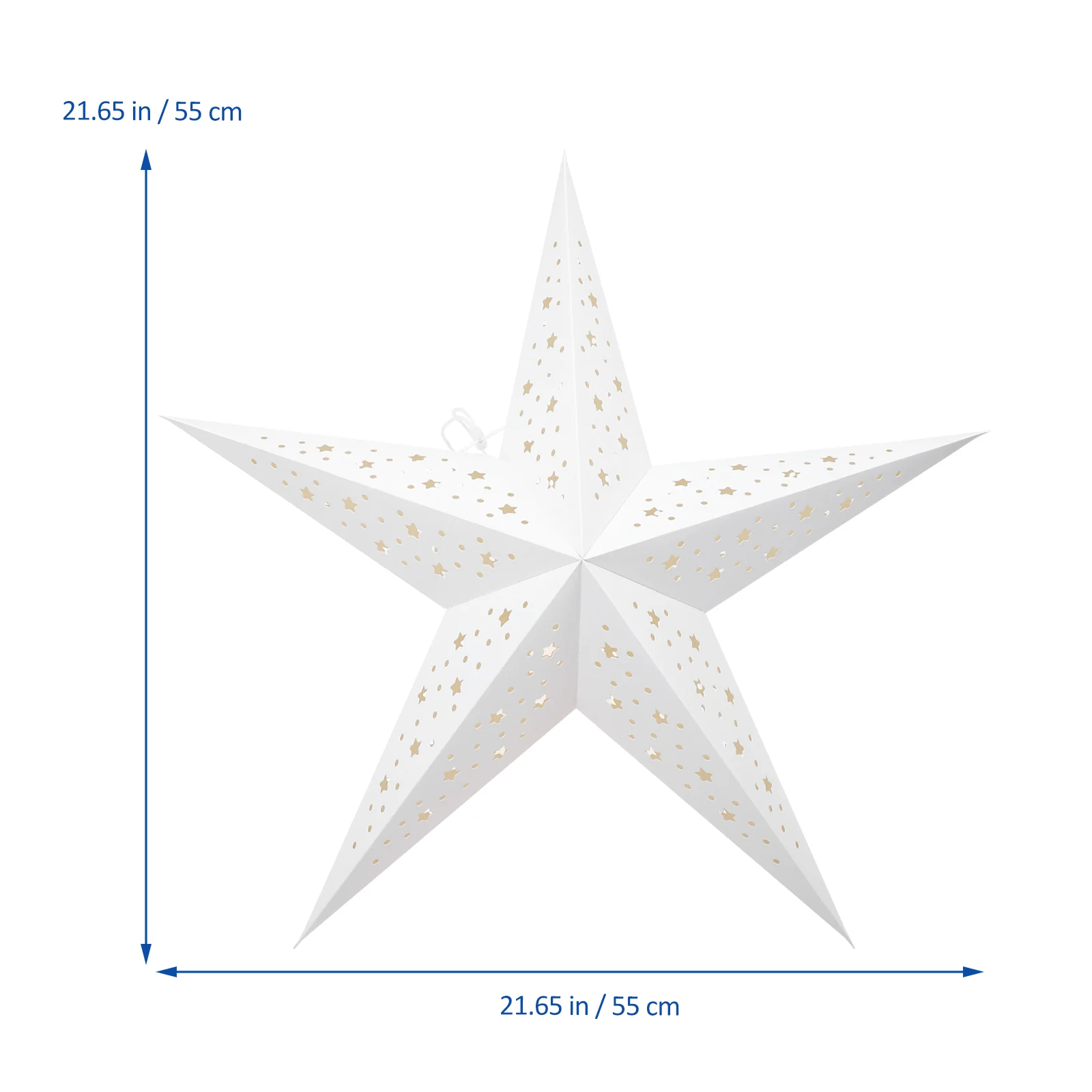 Kalėdinis stereoskopinis žvaigždės formos šviestuvas Kūrybinis lubų lempos pakabukas Nuotrauka 4