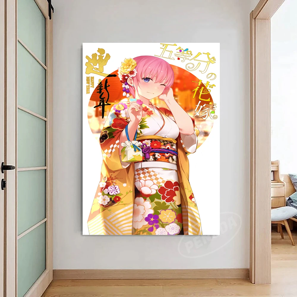 Namų dekoras Anime Hd Prints The Quintessential Quintuplets Painting Nakano May Pictures Wall Art Canvas Poster Bedside Background Nuotrauka 2