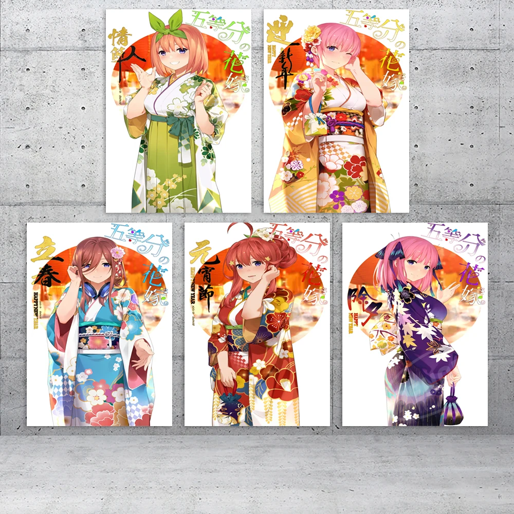 Namų dekoras Anime Hd Prints The Quintessential Quintuplets Painting Nakano May Pictures Wall Art Canvas Poster Bedside Background Nuotrauka 3