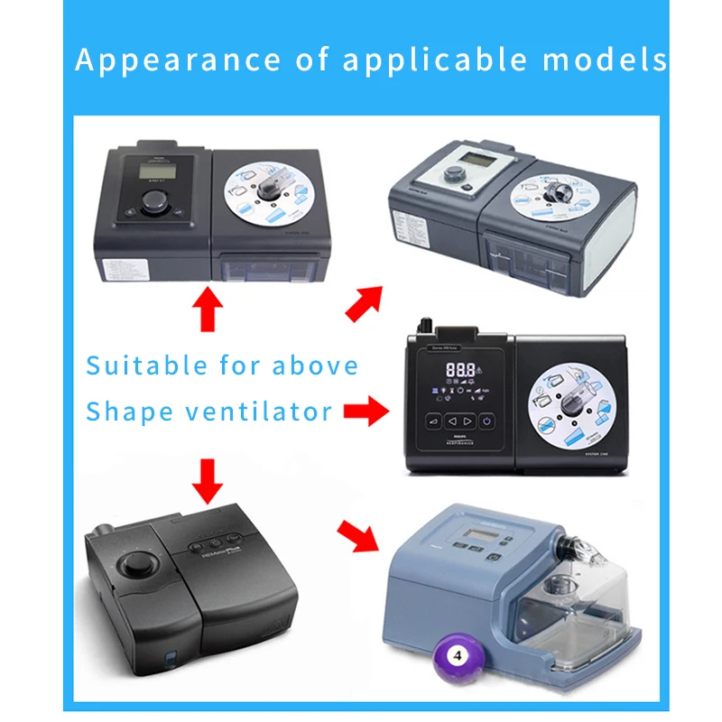 20-pc Daugkartinio naudojimo CPAP putų filtrai-CPAP filtrai su Respironics M serija Nuotrauka 0