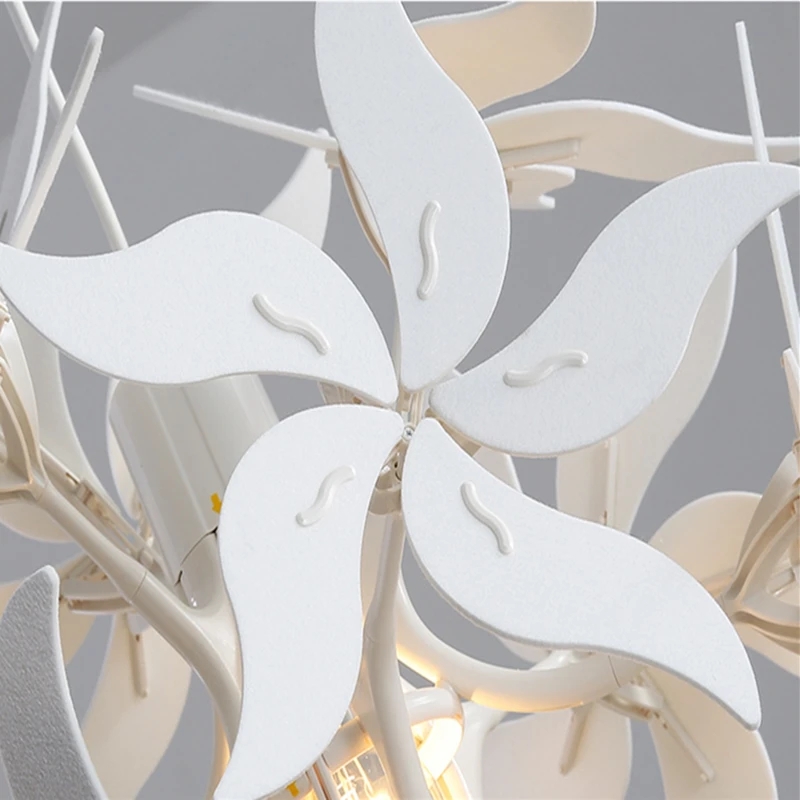 Modernus prabangus Bauhinia gėlių šviestuvas drabužių parduotuvei Viešbučių restoranai Kūrybiškas ištraukiamas dekoratyvinis šviestuvas Nuotrauka 4