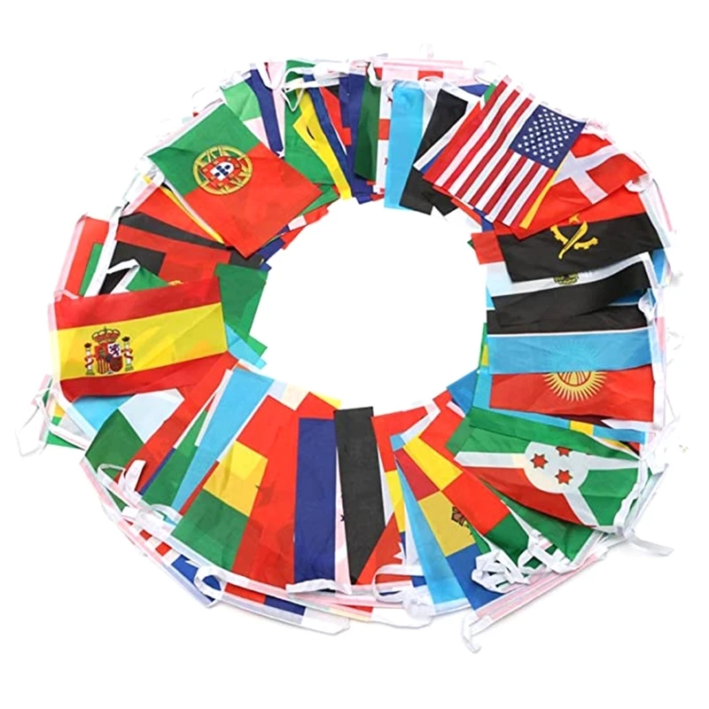 Styginių vėliava 100 pasaulio šalių Tautų vėliava Maža vėliava Kabančios vėliavos Nuotrauka 0