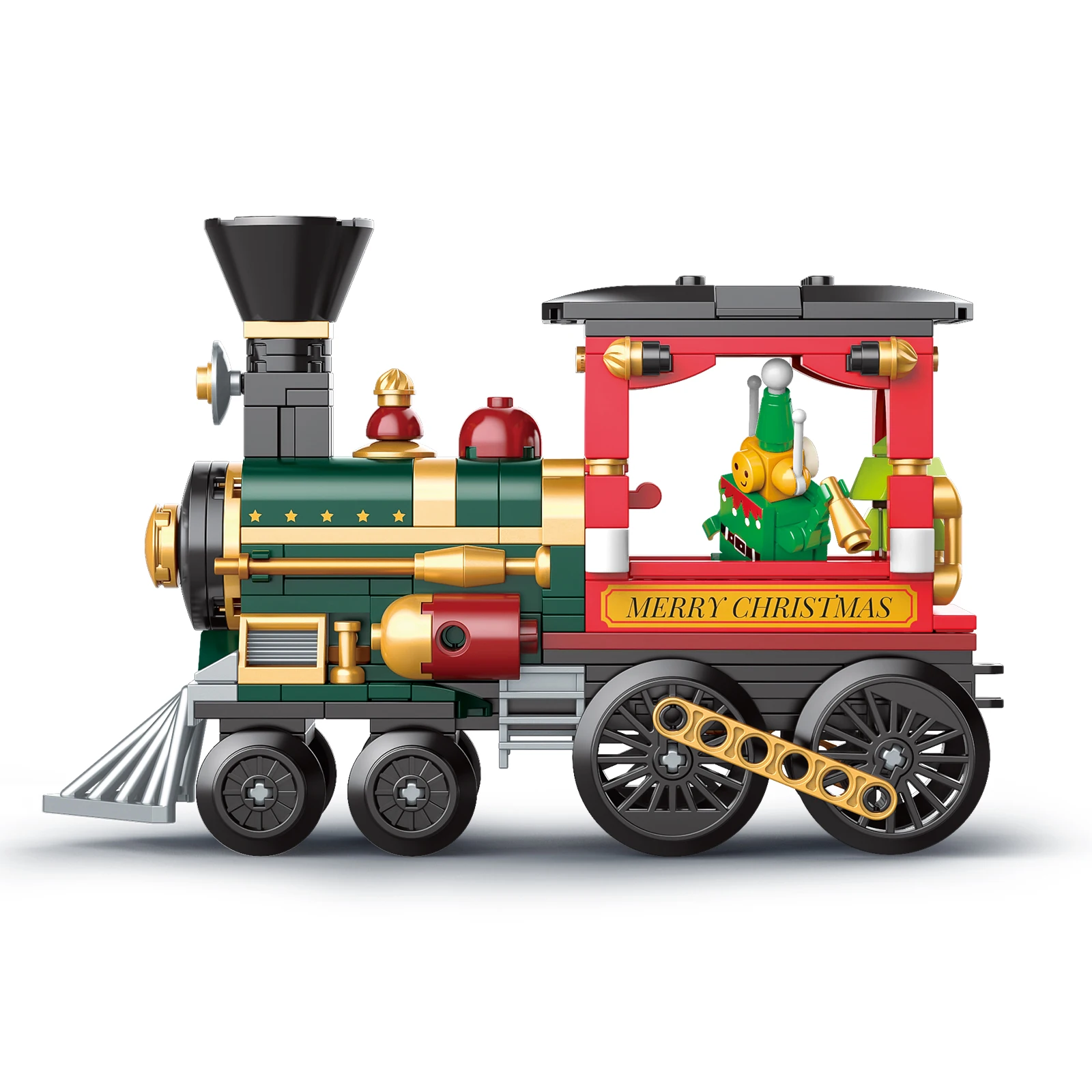 JAKI 5165 techninis traukinio statybinis blokas Žiemos atostogų traukinio modelio surinkimas Kaladėlių kalėdinis traukinys Žaislai Vaikai Kalėdinės dovanos Nuotrauka 1