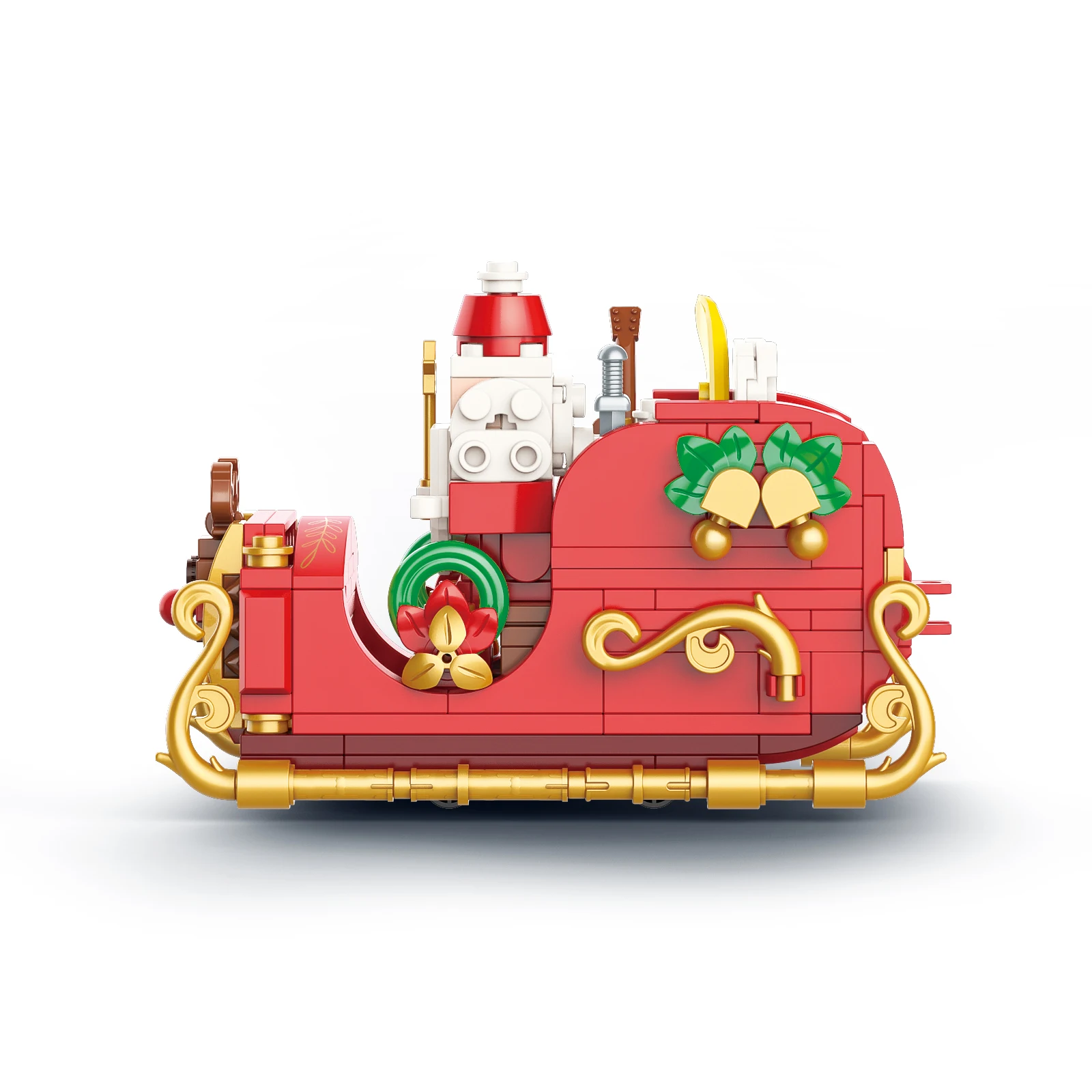JAKI 5165 techninis traukinio statybinis blokas Žiemos atostogų traukinio modelio surinkimas Kaladėlių kalėdinis traukinys Žaislai Vaikai Kalėdinės dovanos Nuotrauka 3