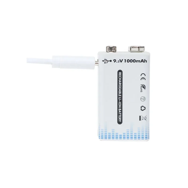 BCAK 9V 1000mAh ličio baterija su C tipo USB, tinkama mikrofonams, prieigos užraktams, multimetrams, prietaisams ir skaitikliams ir kt Nuotrauka 3