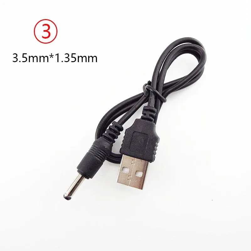  A tipo USB vyriškas prievadas į DC 5V 2.0*0.6mm 2.5* 0.7mm 3.5* 1.35mm 4.0* 1.7mm 5.5* 2.1mm 5.5 * 2.5mm Kištuko lizdo maitinimo kabelio jungtis Nuotrauka 5