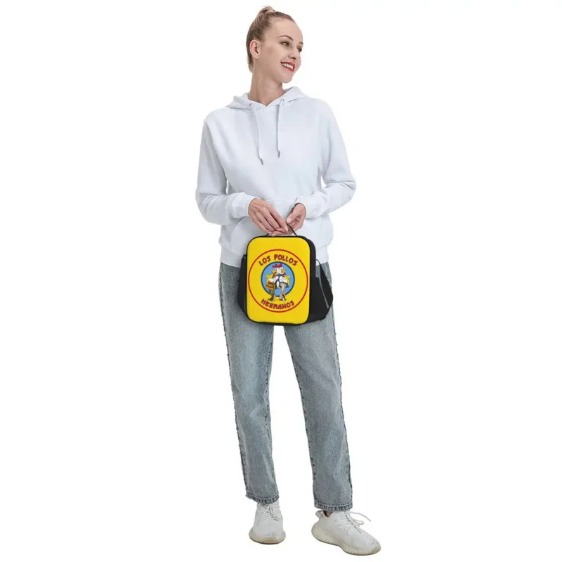 Breaking Bad Los Pollos Hermanos Resuable Box for Leak The Chicken Brothers Cooler Thermal Food Insulated Lunch Bag Nuotrauka 4