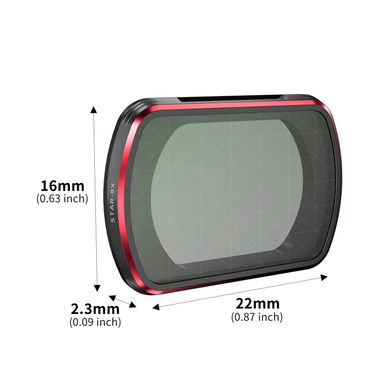 STARTRC Starlight filtras, skirtas DJI OSMO Pocket 3 veiksmo kameros magnetinio žvaigždės objektyvo filtro priedams Nuotrauka 3