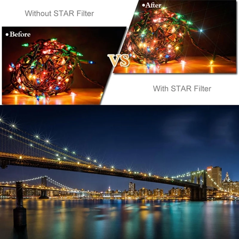 STARTRC Starlight filtras, skirtas DJI OSMO Pocket 3 veiksmo kameros magnetinio žvaigždės objektyvo filtro priedams Nuotrauka 5