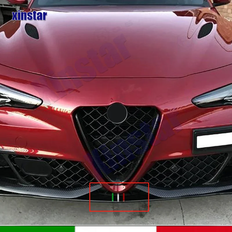 Automobilis Italijos vėliava Priekinių grotelių lipdukai 