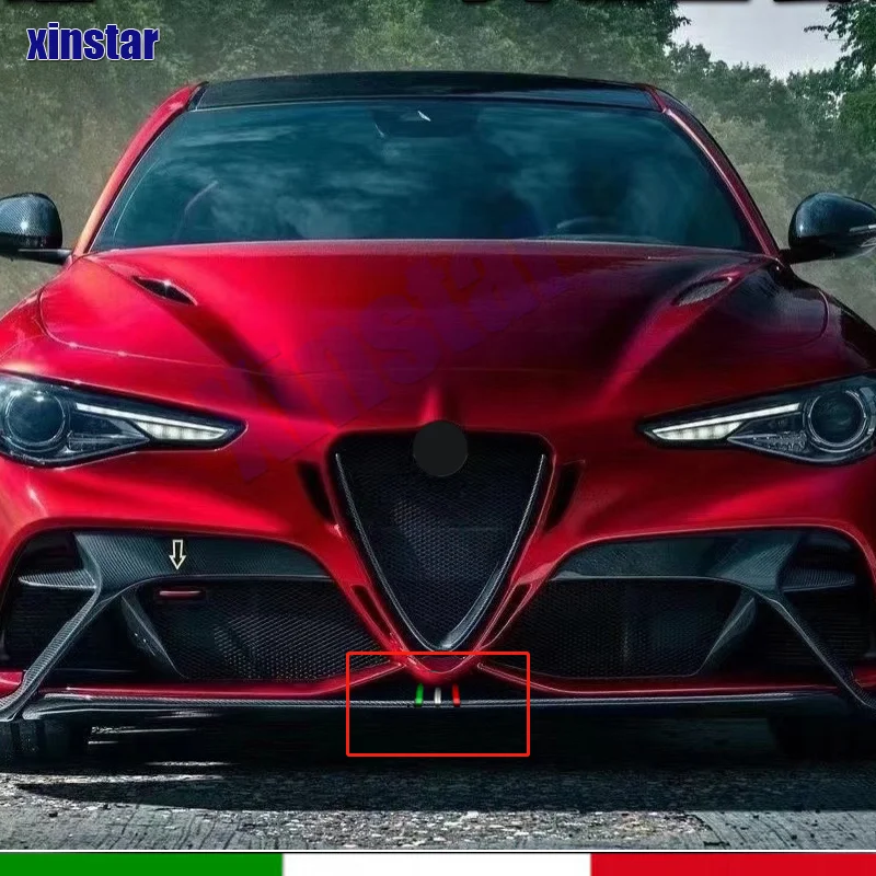 Automobilis Italijos vėliava Priekinių grotelių lipdukai 