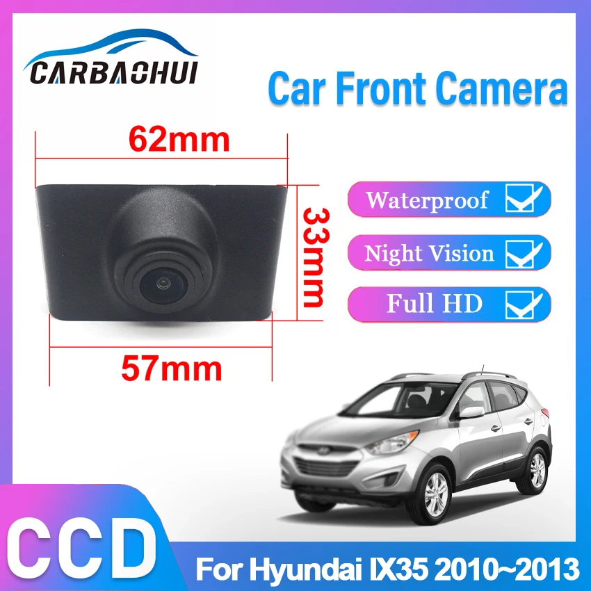 AHD CCD Naktinio matymo automobilio priekinio vaizdo logotipas Grotelių kamera Hyundai IX35 2010 2011 2012 2013 Firma sumontuota po automobilio logotipu Nuotrauka 0