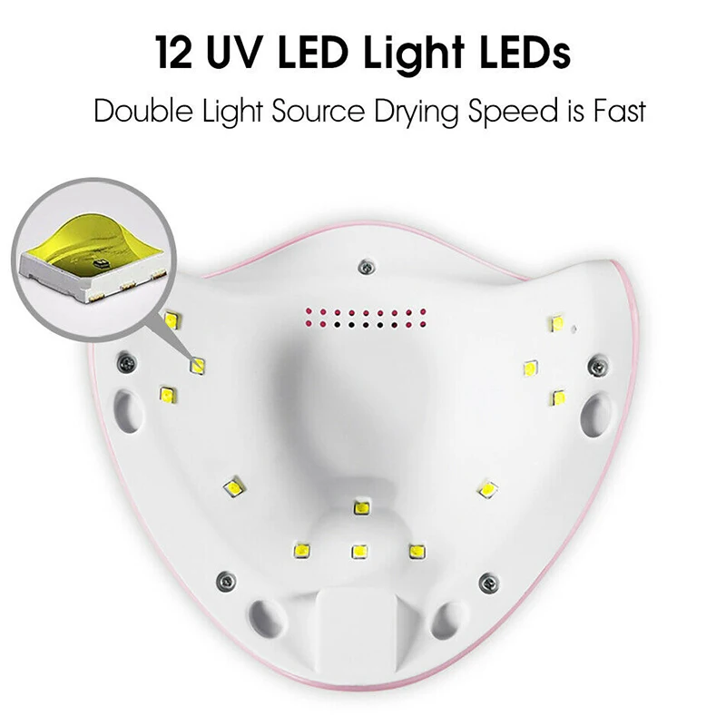 F2 Nagų džiovintuvas LED nagų lempa UV šviesa nagams Lako gelio mašina elektrinis manikiūras 36W Nagų lako gelio nagų dailės įrankiai Nuotrauka 3