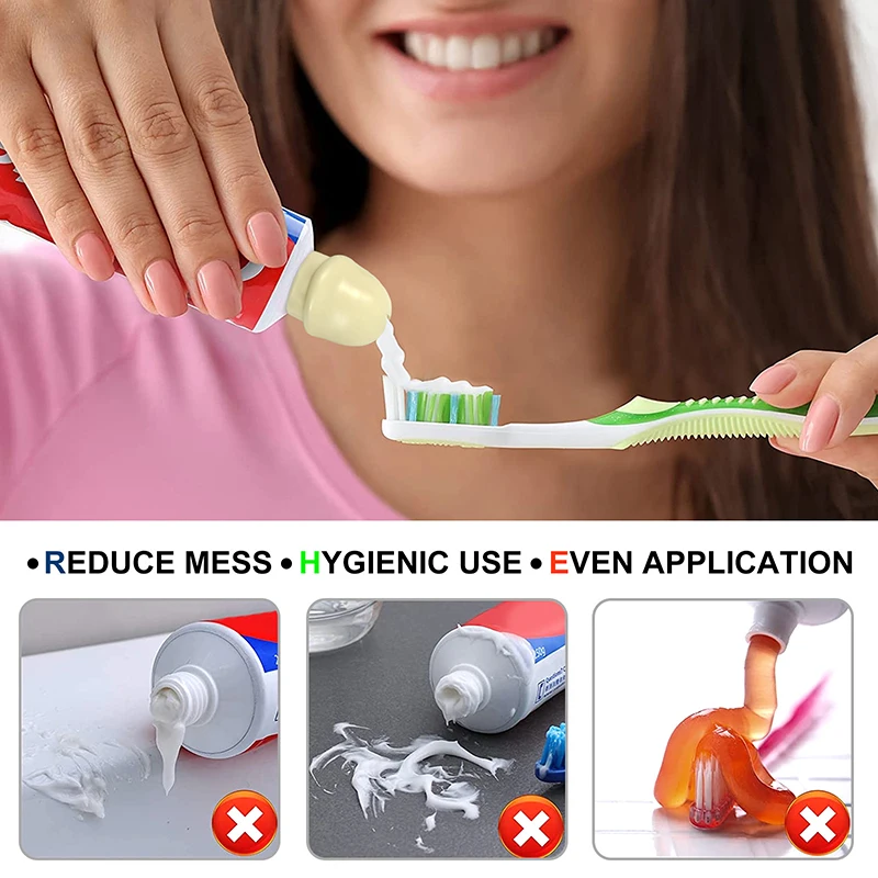 1Pc Smagus antgalis dantų pastai 3D dangtelis dantų pastos dozatoriaus dangteliui Creative Toothpaste Head Plastikinis dangtelis vonios kambario aksesuarai Nuotrauka 4