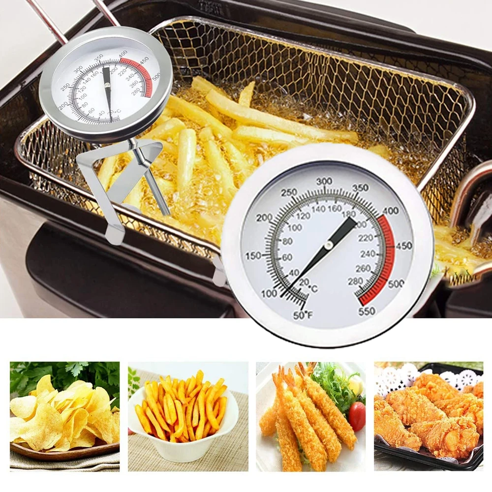 Dial Deep Fry Home Instant Read Kitchen Cooking Tools Meat Thermometer Food Thermometer BBQ Nuotrauka 4