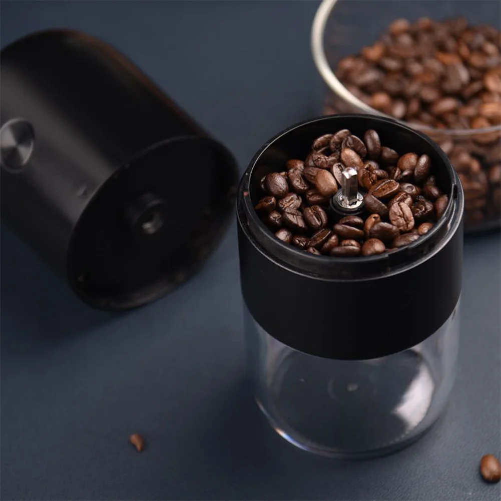Nešiojamas elektrinis kavos malūnėlis įkraunamas vieno mygtuko valdymas Keraminis malimo šerdis Kavos pupelių malūnėlis kelionėms Nuotrauka 1