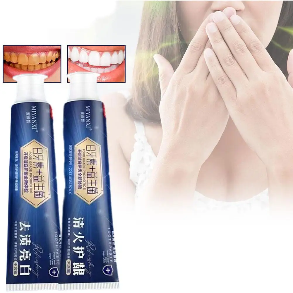 MIYANXI Probiotinis balinimas Dėmių šalinimas Dantų pasta Pašviesinti dantis Gaivus kvapas pagerinti geltonus dantis vyrams ir moterims I9F5 Nuotrauka 0