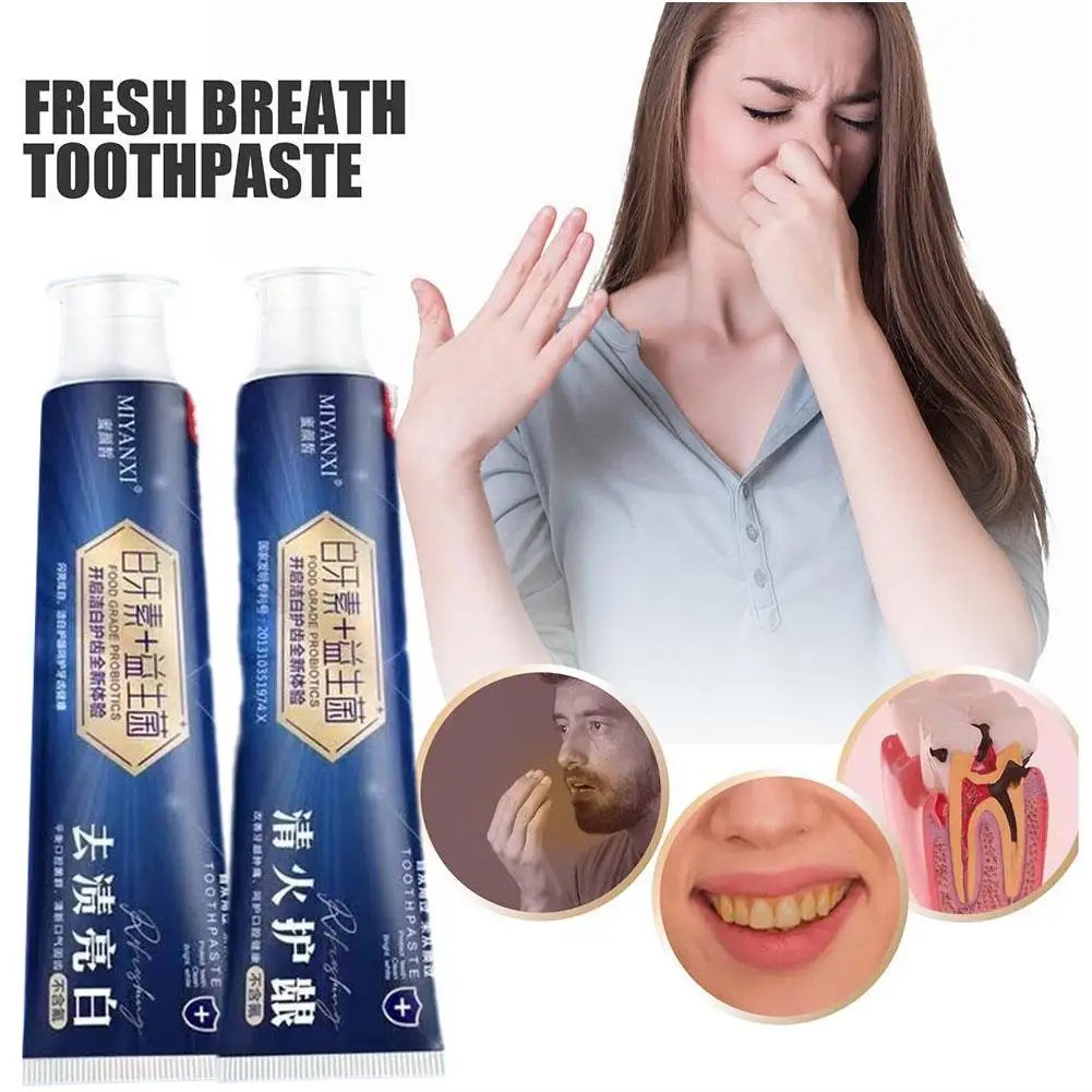 MIYANXI Probiotinis balinimas Dėmių šalinimas Dantų pasta Pašviesinti dantis Gaivus kvapas pagerinti geltonus dantis vyrams ir moterims I9F5 Nuotrauka 1