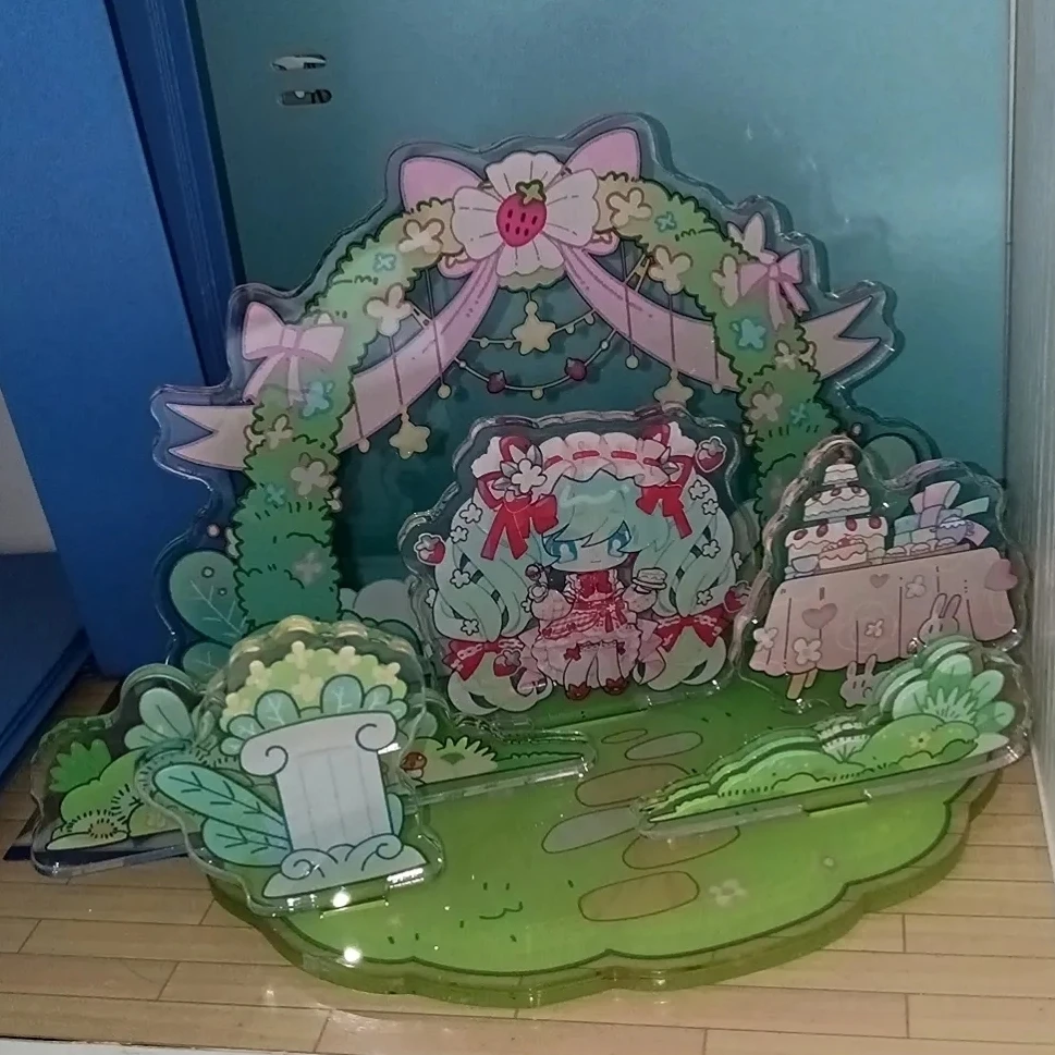 Hatsune Miku Mielas animacinis filmas Fufu gėlių fėja 15-mečio išskirtinis Kawaii akrilo stovas Periferijos žaislinis vaikas Stalviršio dekoravimas Nuotrauka 3