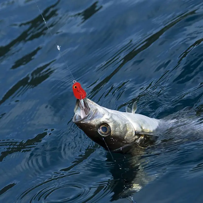 Varlių žvejybos masalai Ilgo nuotolio patrauklūs tikroviški varlių masalai Blizgučiai Smūgiams atsparūs varlių masalai Žvejybos masalai ežerams Upės Nuotrauka 1