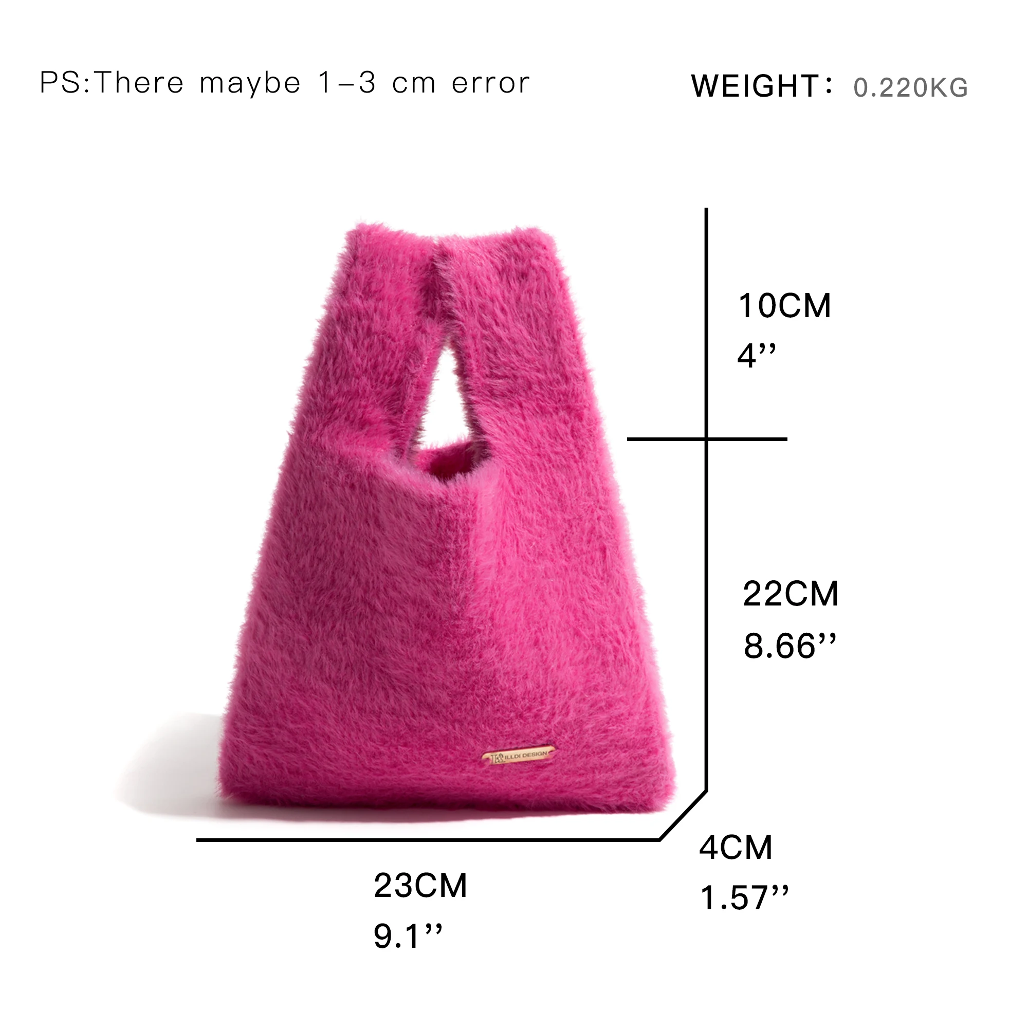 MABULA Japoniško stiliaus dirbtinio kailio mazgas Telefono maišelis Mažo dydžio Rožinė Pliušinė laisvalaikio rankinė Moteriška pūkuota krepšys Riešo piniginė Nuotrauka 1