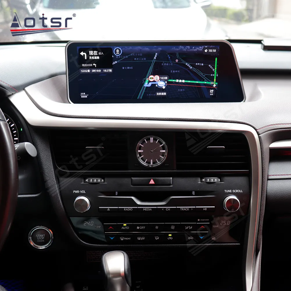 Android Qualcomm Octa-core Carplay automobilinis radijas, skirtas LEXUS RX RX200 RX350 RX450 2016 - 2022 Car DVD vaizdo grotuvas GPS stereo headunit Nuotrauka 1