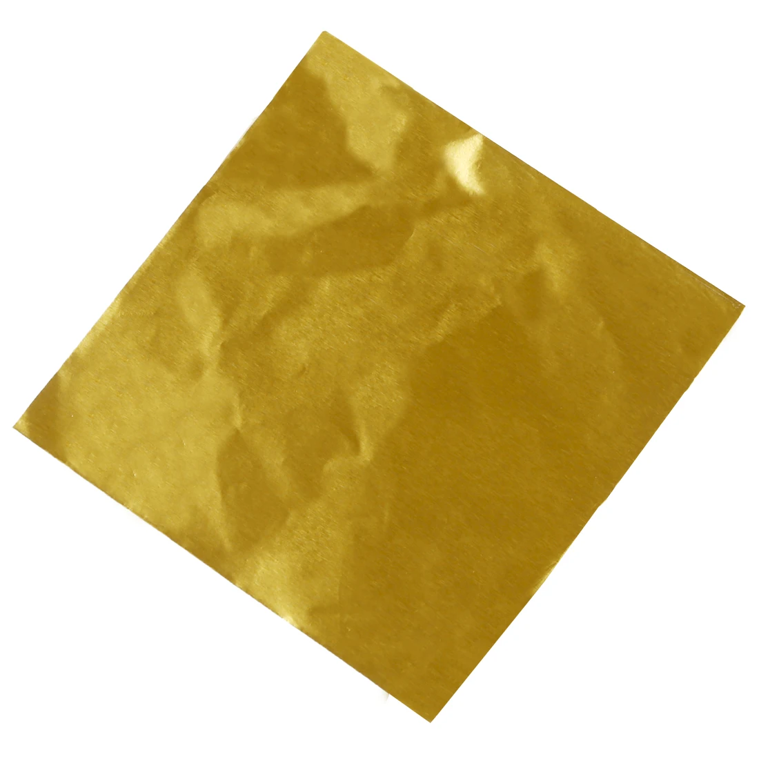 Mielas 100vnt saldainių pakuotės folijos popierius šokolado lolly folijos pakuotės kvadratas (auksas) Nuotrauka 0