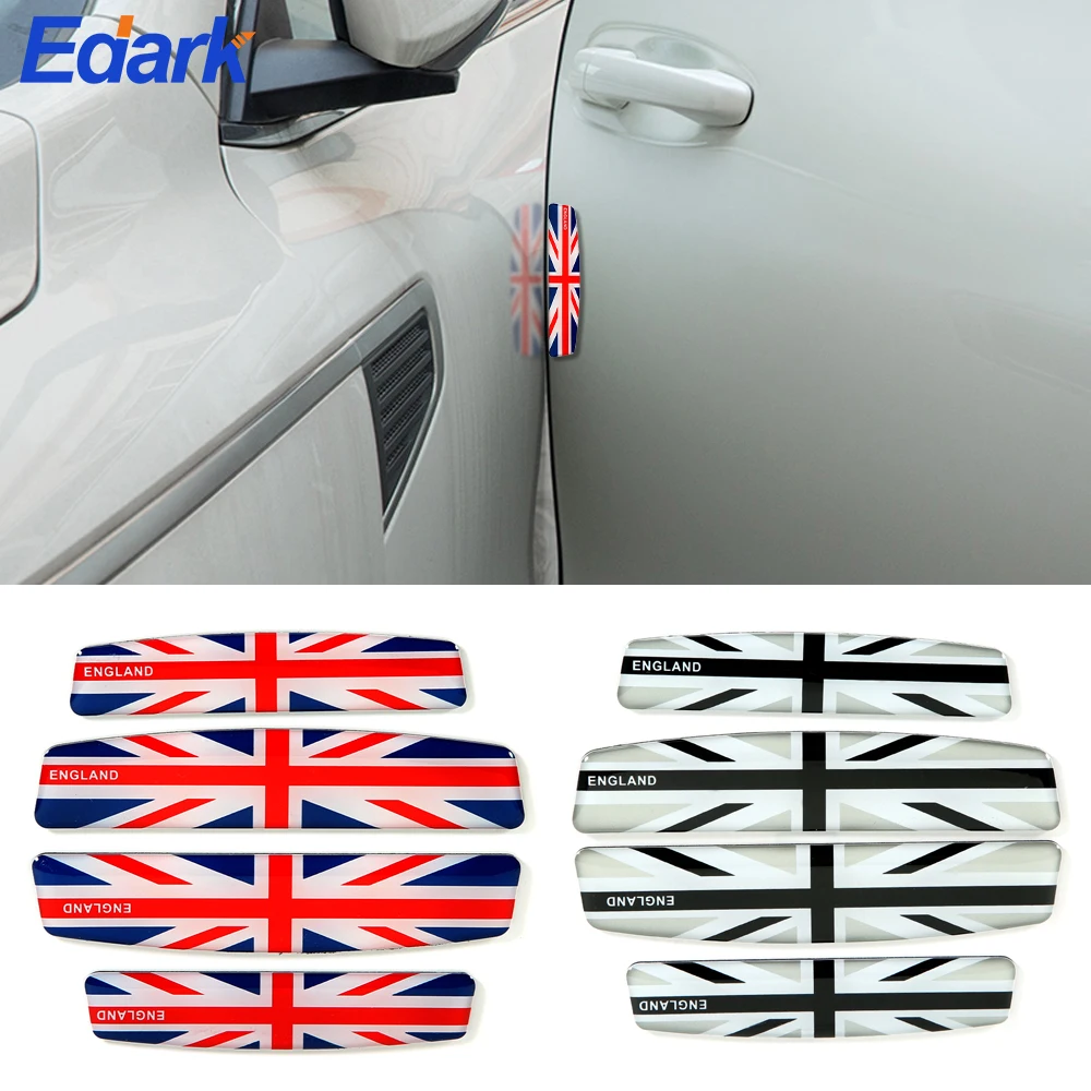 4Pcs Car Vehicle Door Edge Scratch Collision Guard Strip Lipdukas Britain UK England Flag Decor Car Supplies Accessories Products Nuotrauka 0